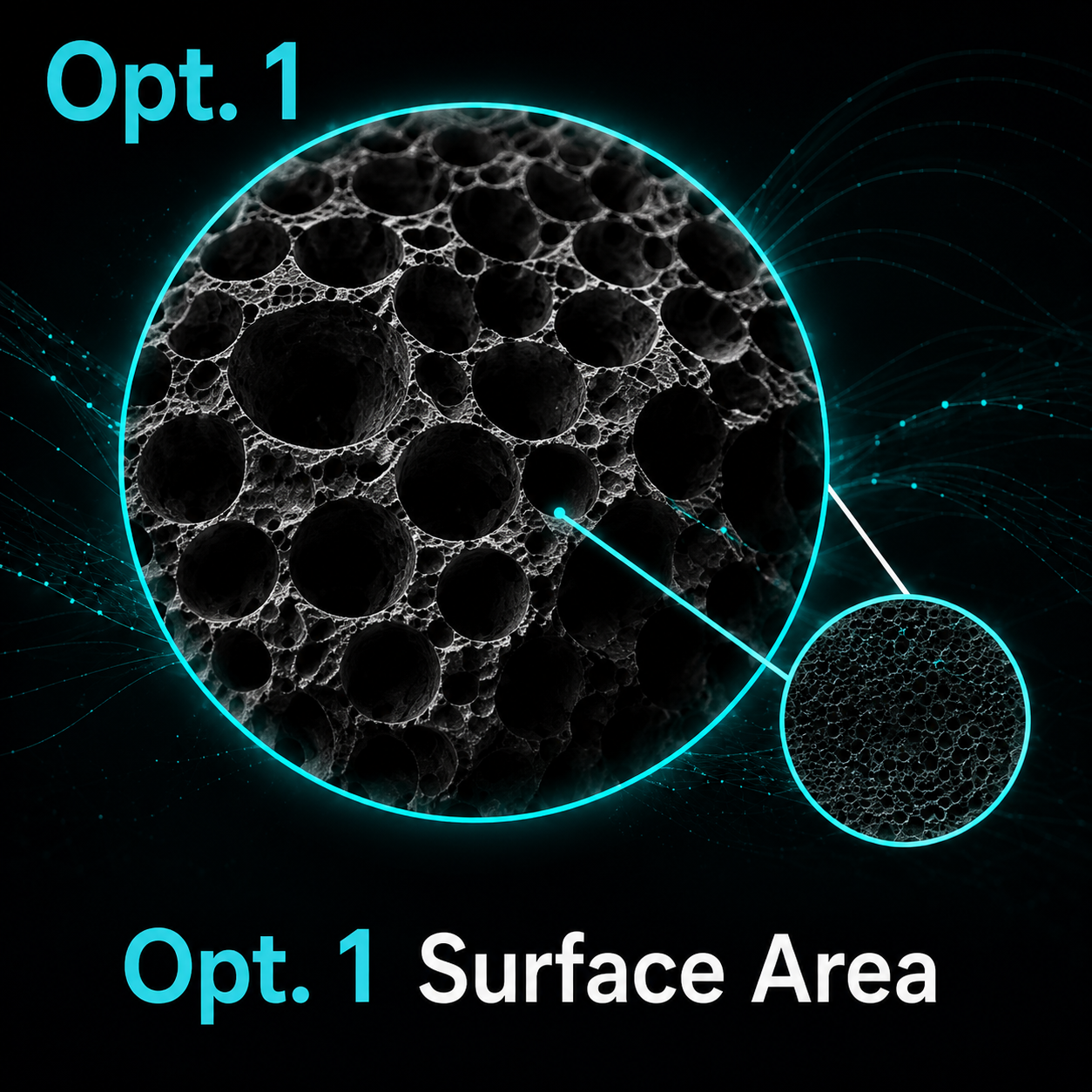Opt. 1 Specific surface area (m2g-1)
