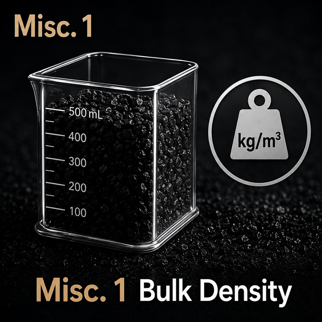 Misc. 1 Bulk Density (wet i.e. As received, only sieve to get the < 3 mm particle size)